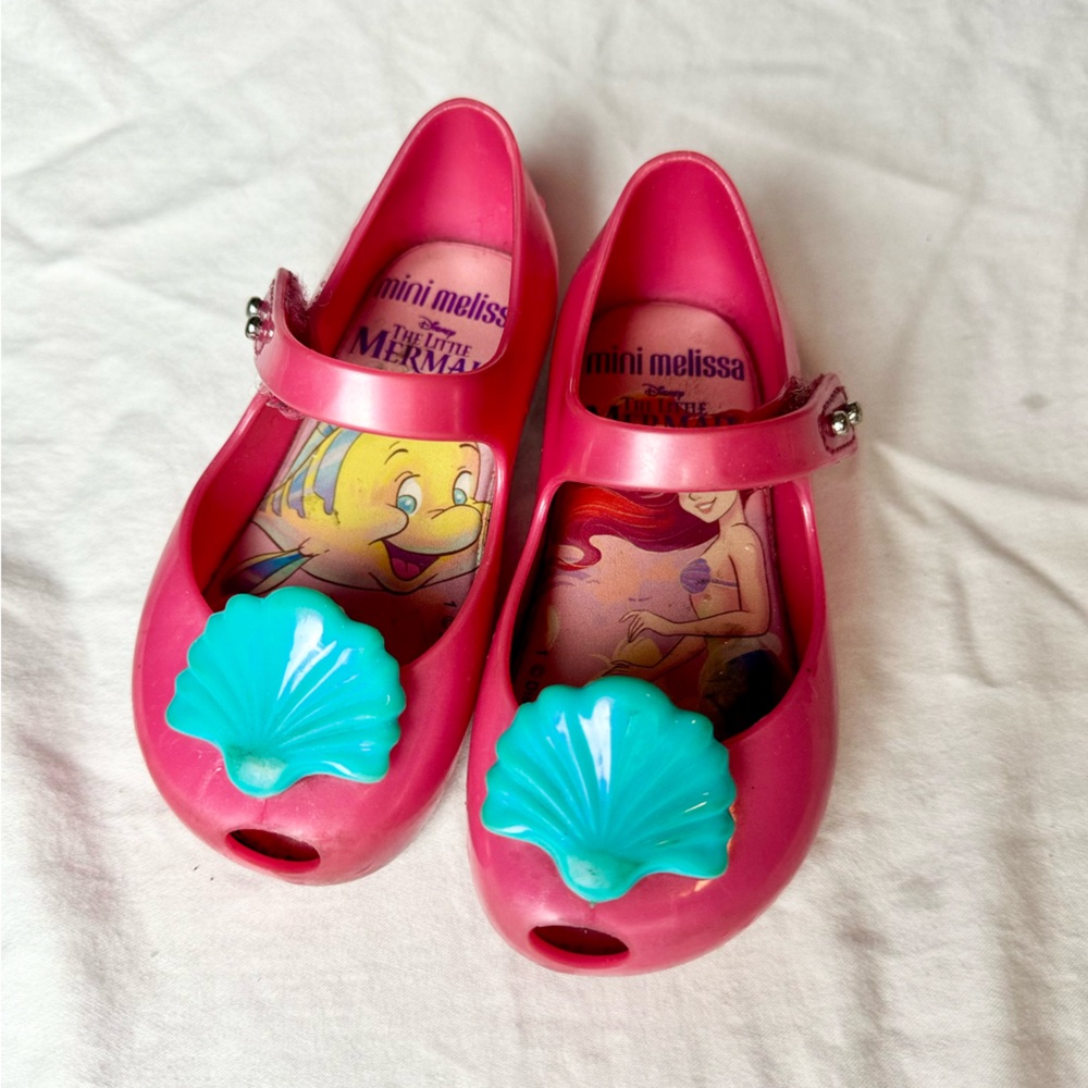 Mini Melissa Ultragirl Little Mermaid toddler shoes size 7